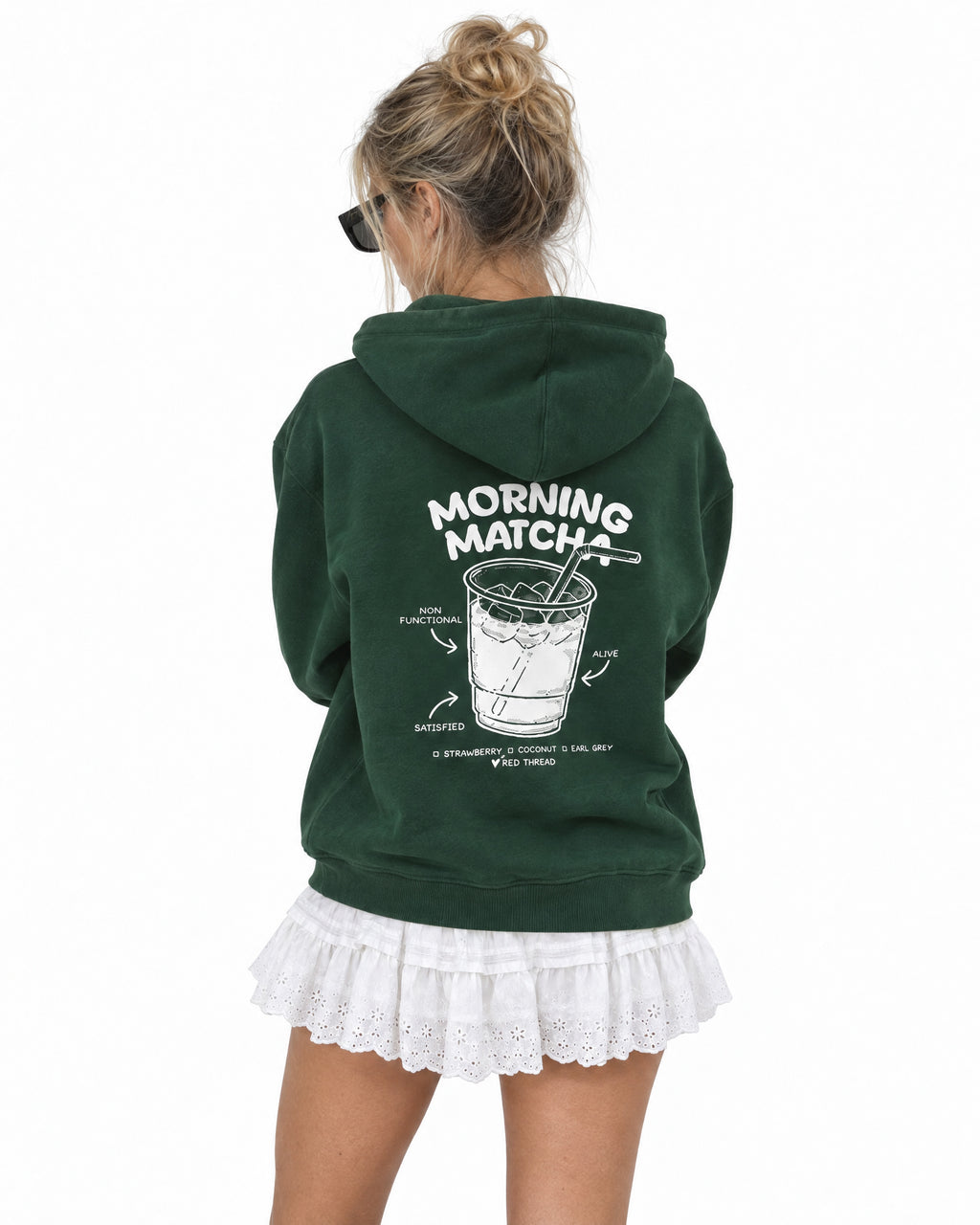 forest green hoodie