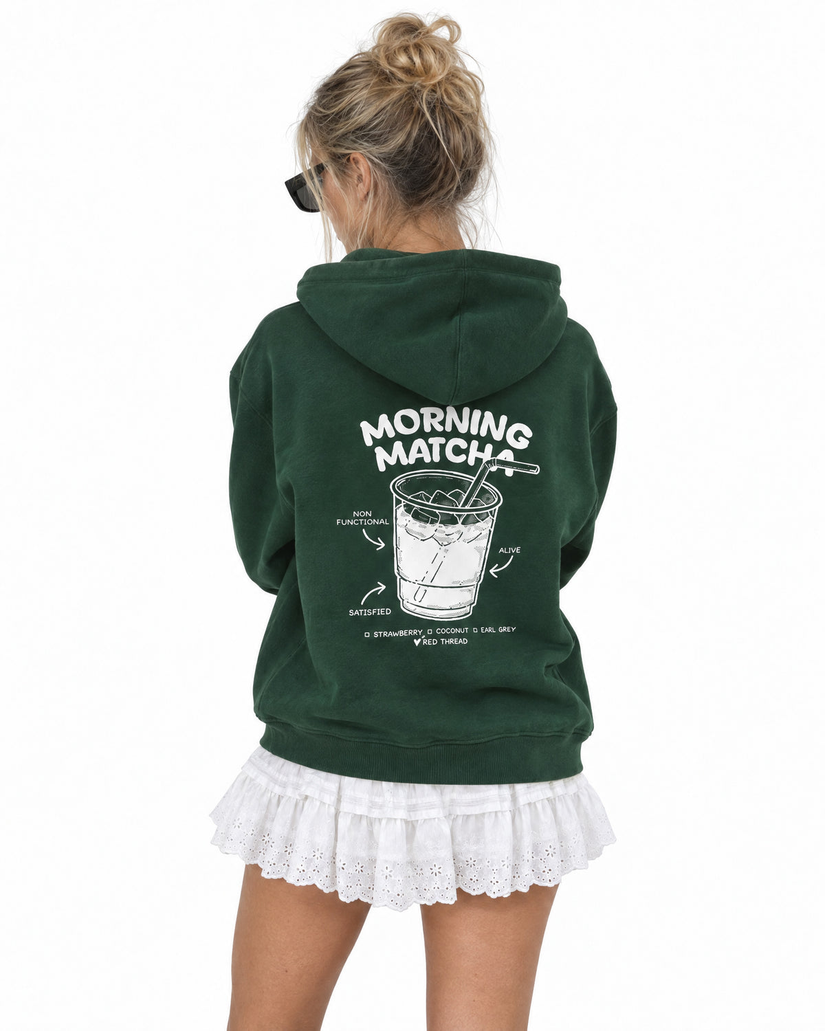 forest green hoodie