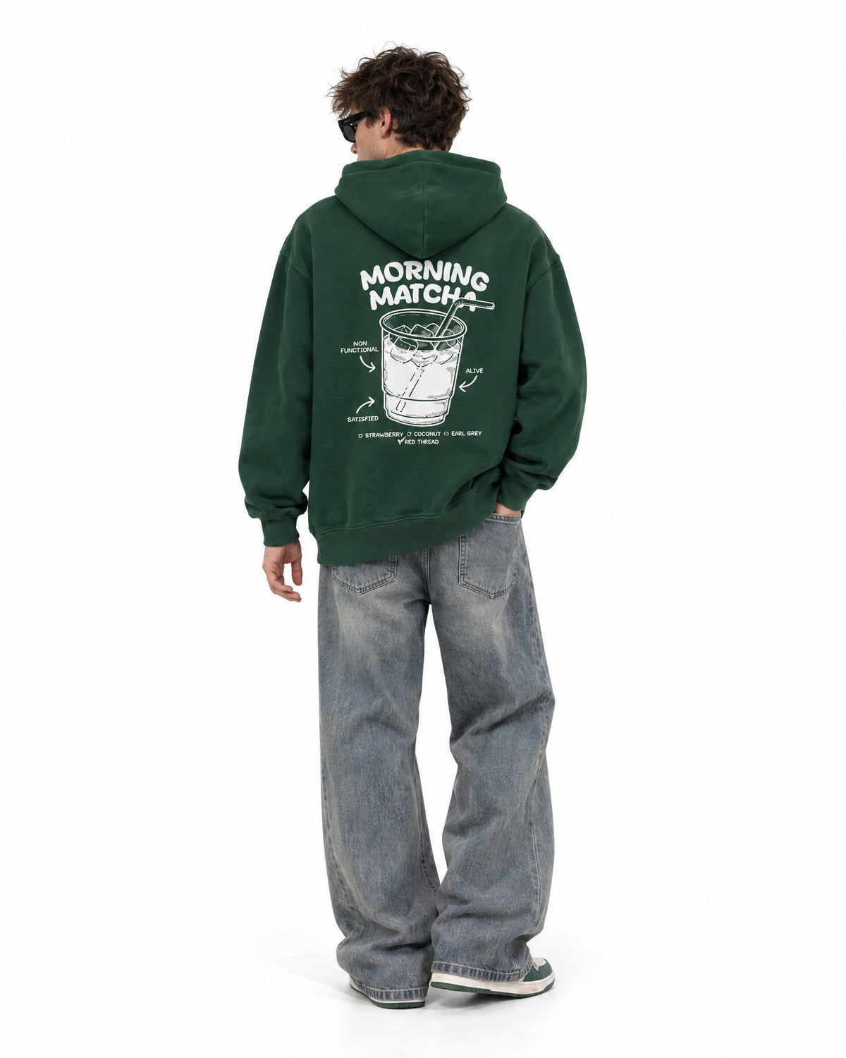 forest green hoodie