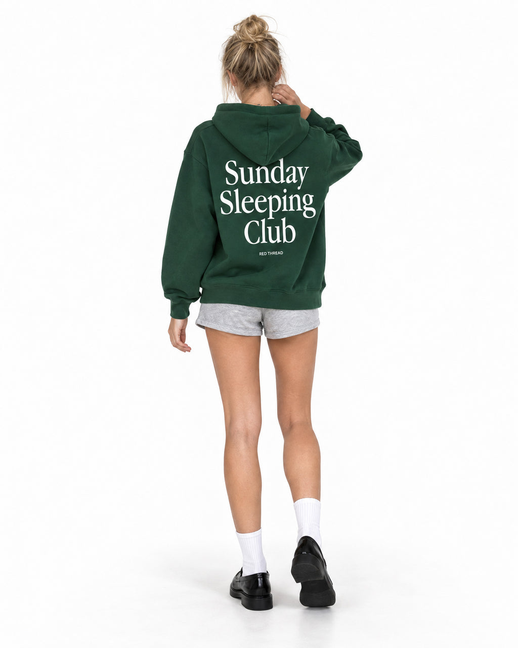 forest green hoodie