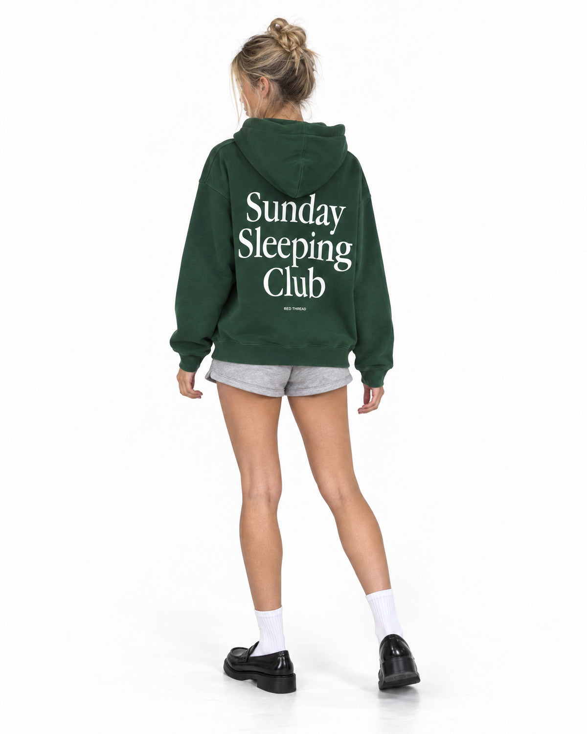 forest green hoodie