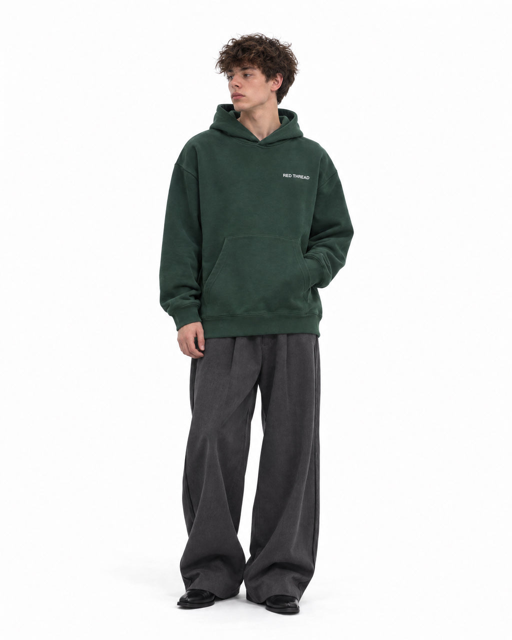 forest green hoodie
