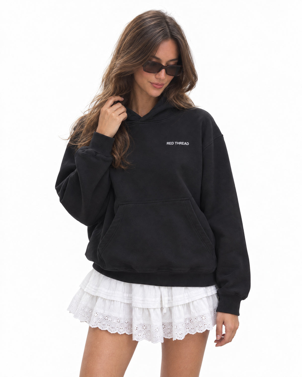 black hoodie