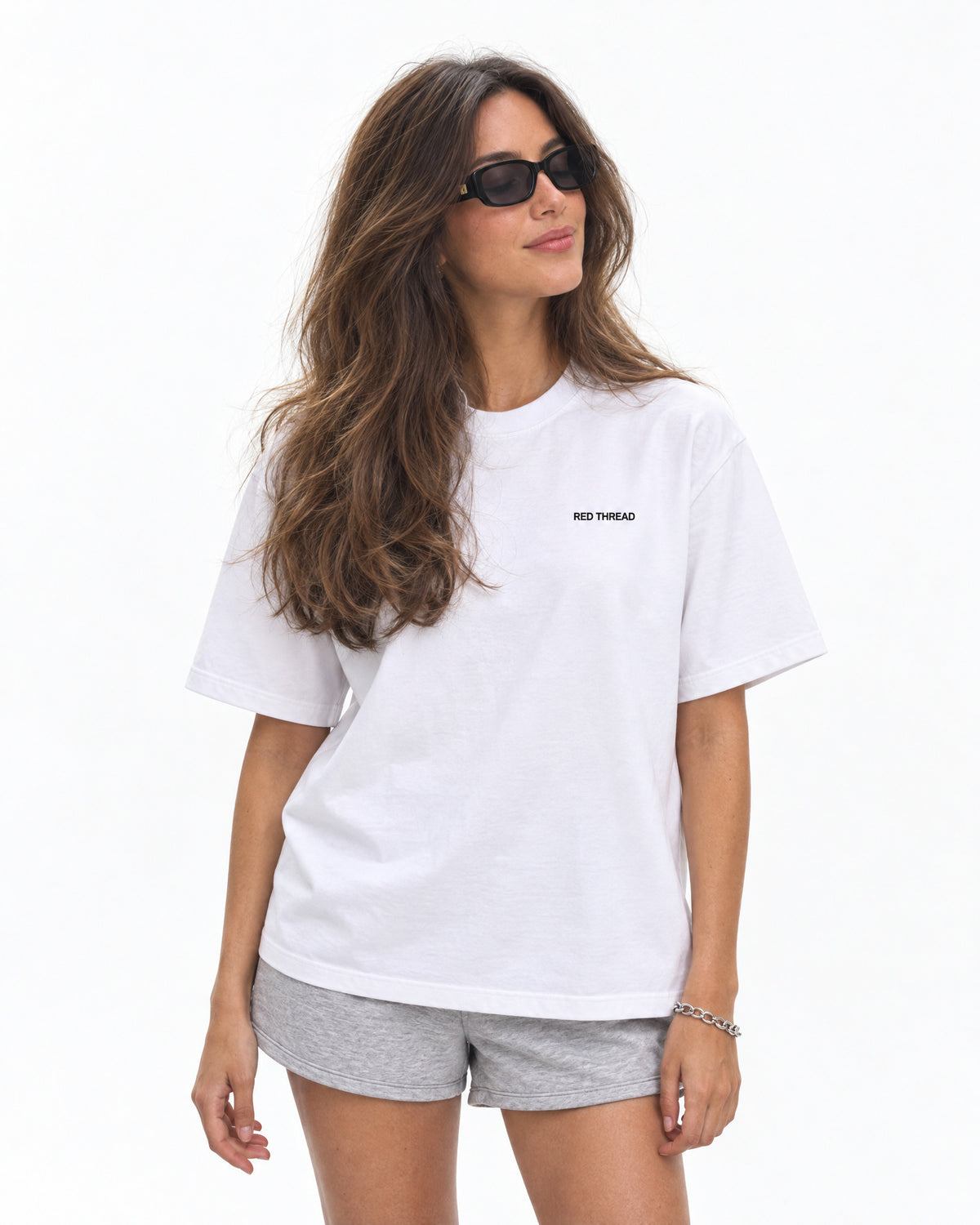 white tee