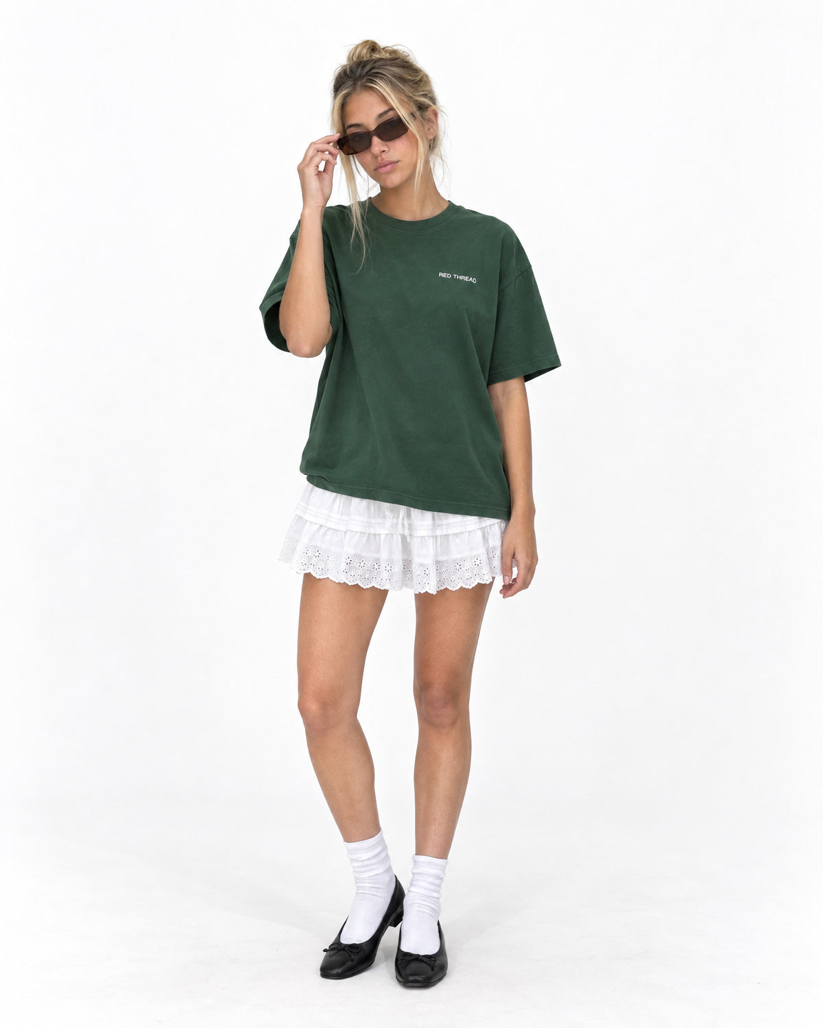 forest green tee