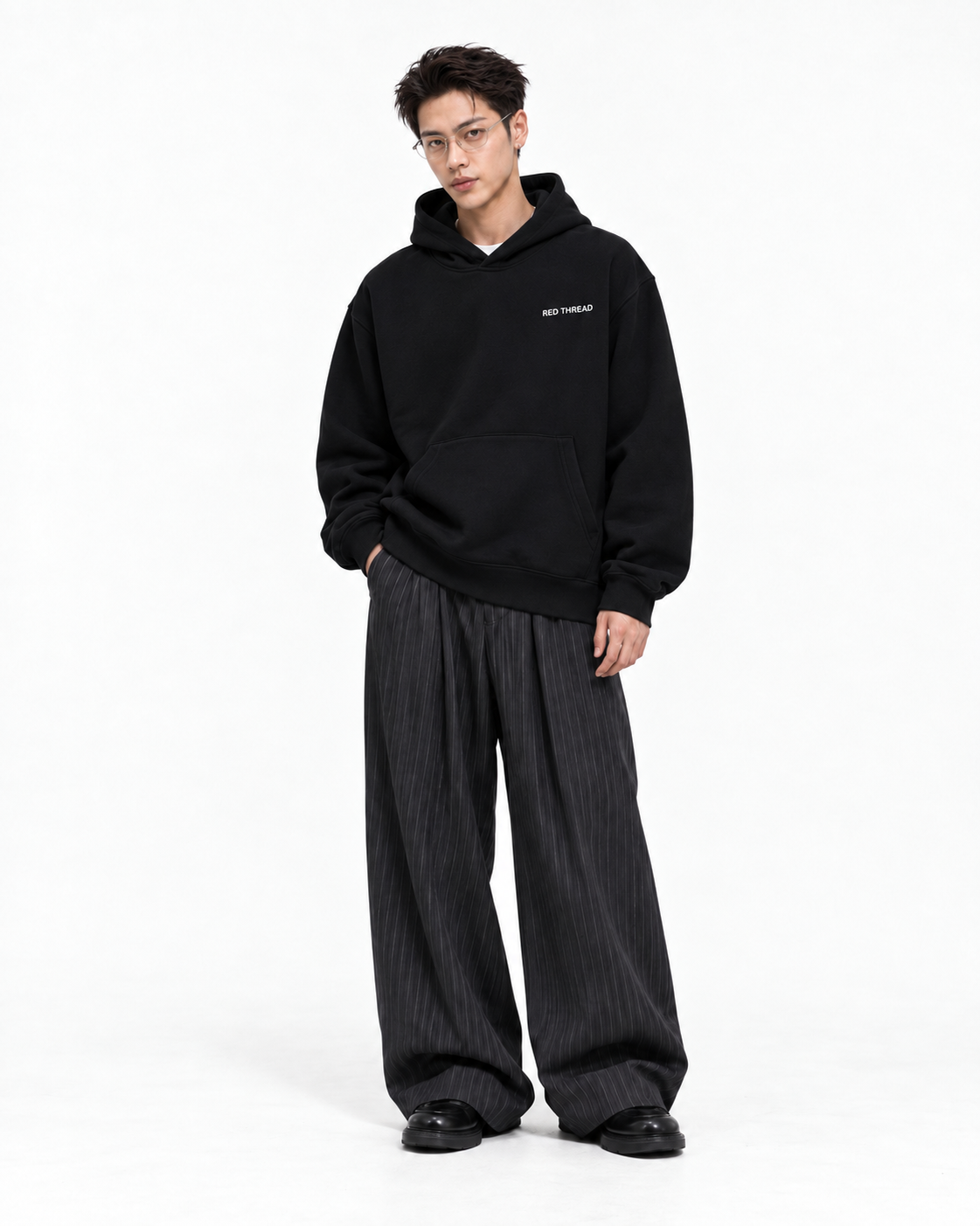 the king black hoodie