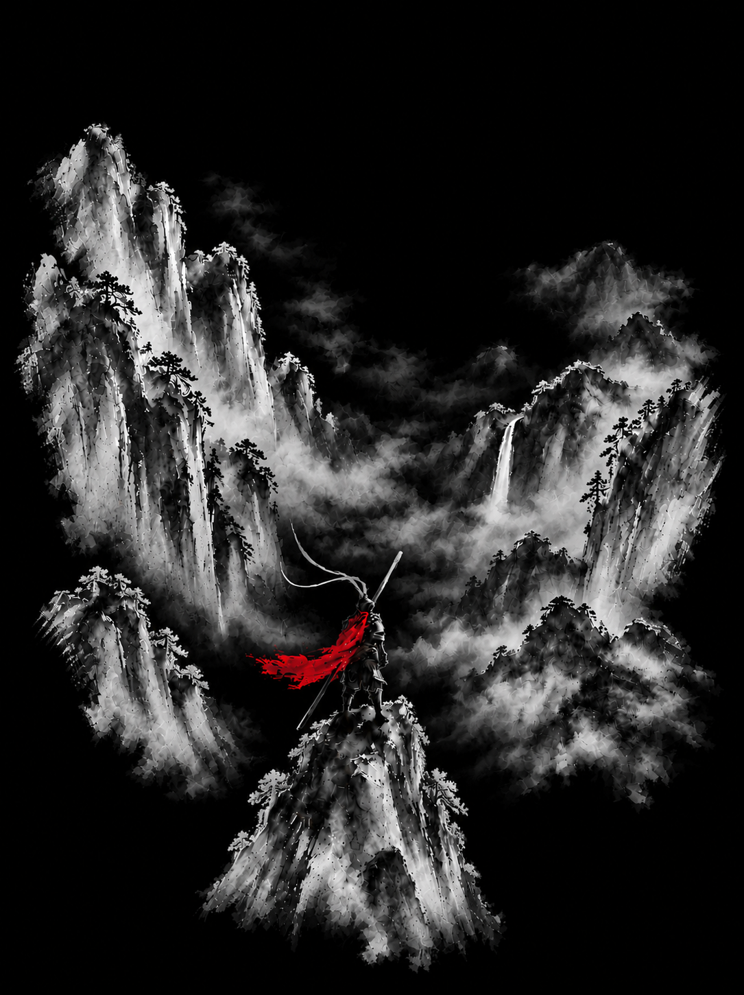 black image of "the king"
