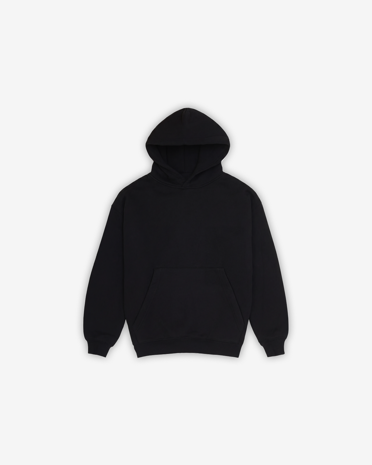 Red Thread Everyday hoodie in black, front view