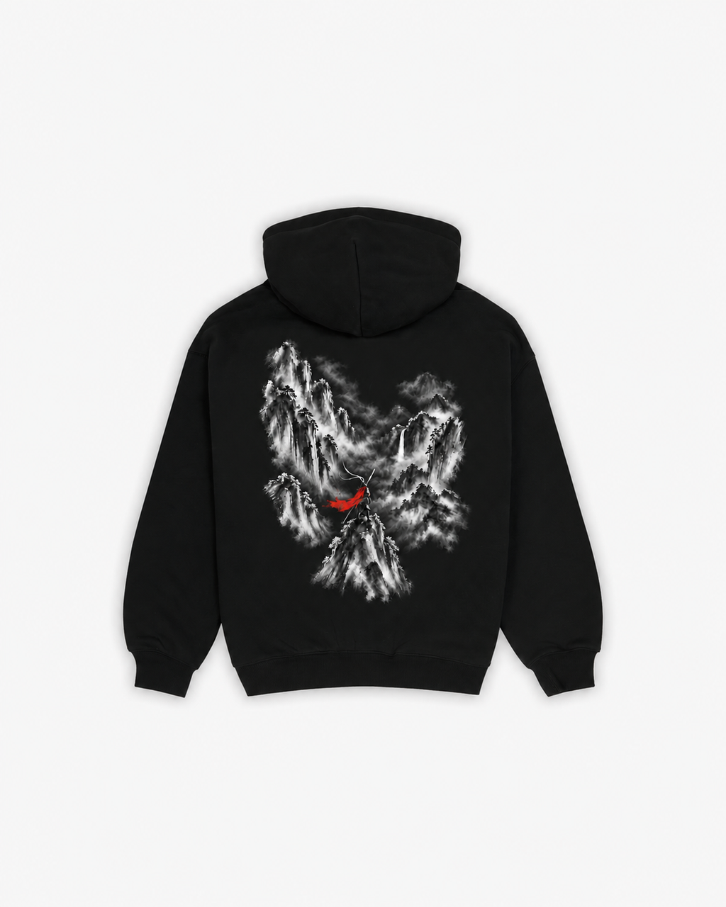 the king black hoodie